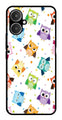 Owls Pattern Metal Mobile Case for Redmi 13C 5G   (Design No -20)
