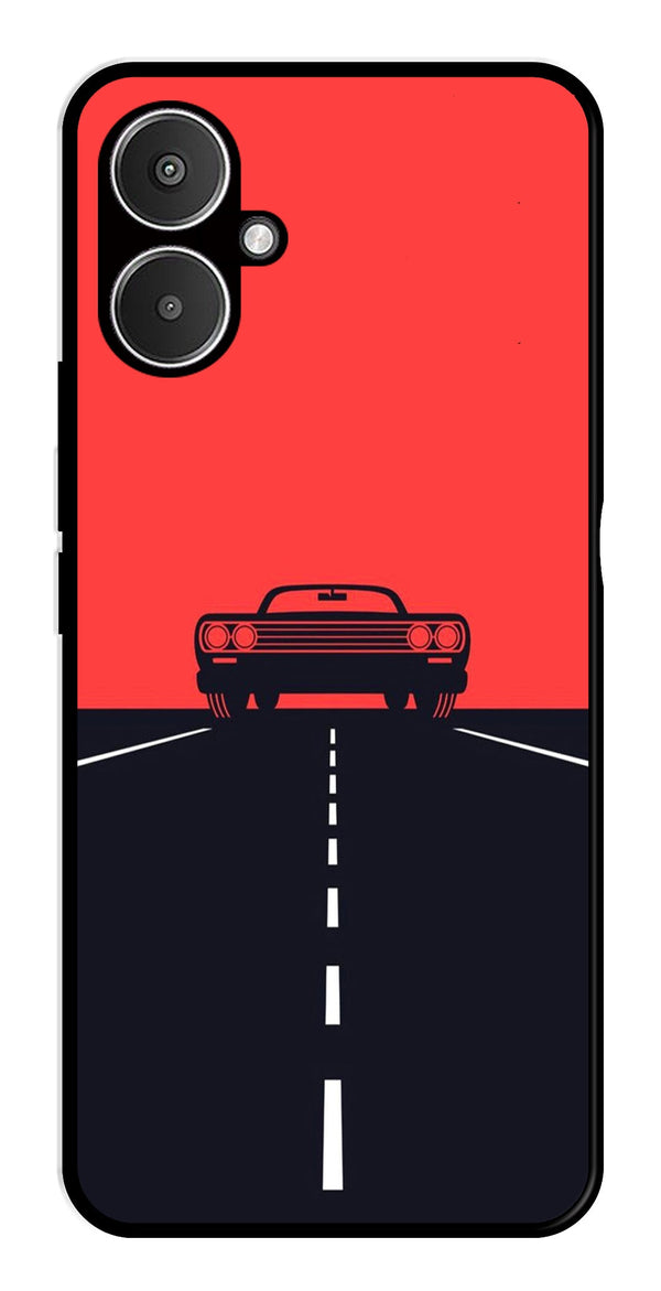Car Lover Metal Mobile Case for Redmi 13C 5G   (Design No -21)