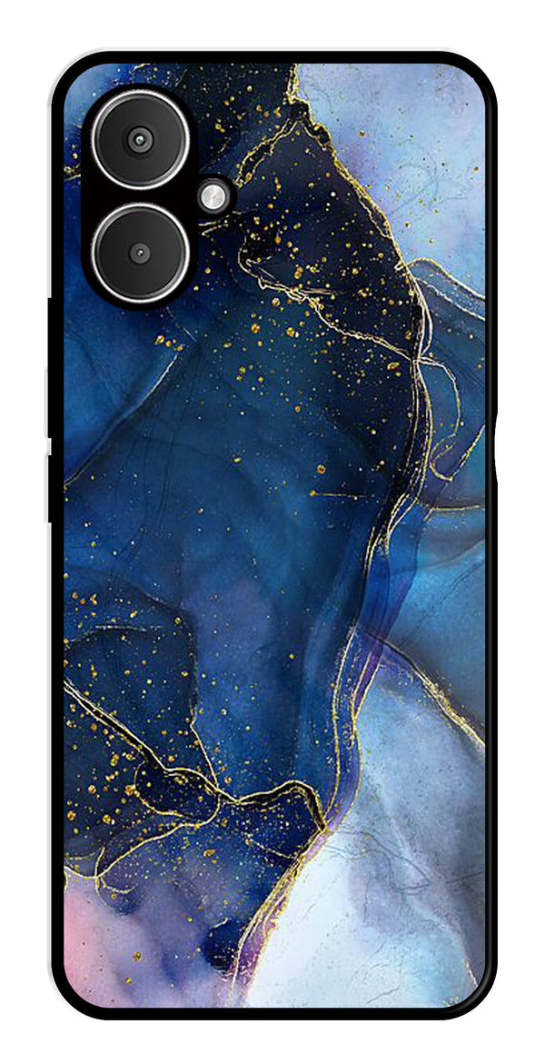 Blue Marble Metal Mobile Case for Redmi 13C 5G   (Design No -34)