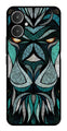 Lion Pattern Metal Mobile Case for Redmi 13C 5G   (Design No -40)