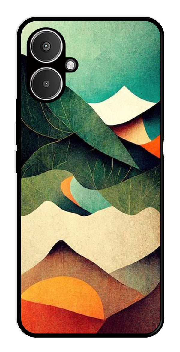 MultiColor Pattern Metal Mobile Case for Redmi 13C 5G   (Design No -43)