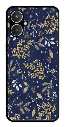 Floral Pattern  Metal Mobile Case for Redmi 13C 5G