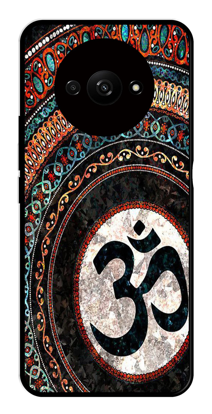 Oum Design Metal Mobile Case for Redmi A3   (Design No -15)
