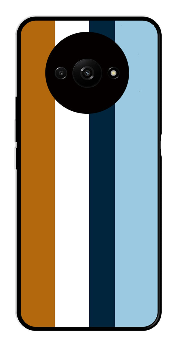 MultiColor Pattern Metal Mobile Case for Redmi A3   (Design No -17)