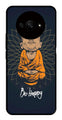 Be Happy Metal Mobile Case for Redmi A3   (Design No -27)