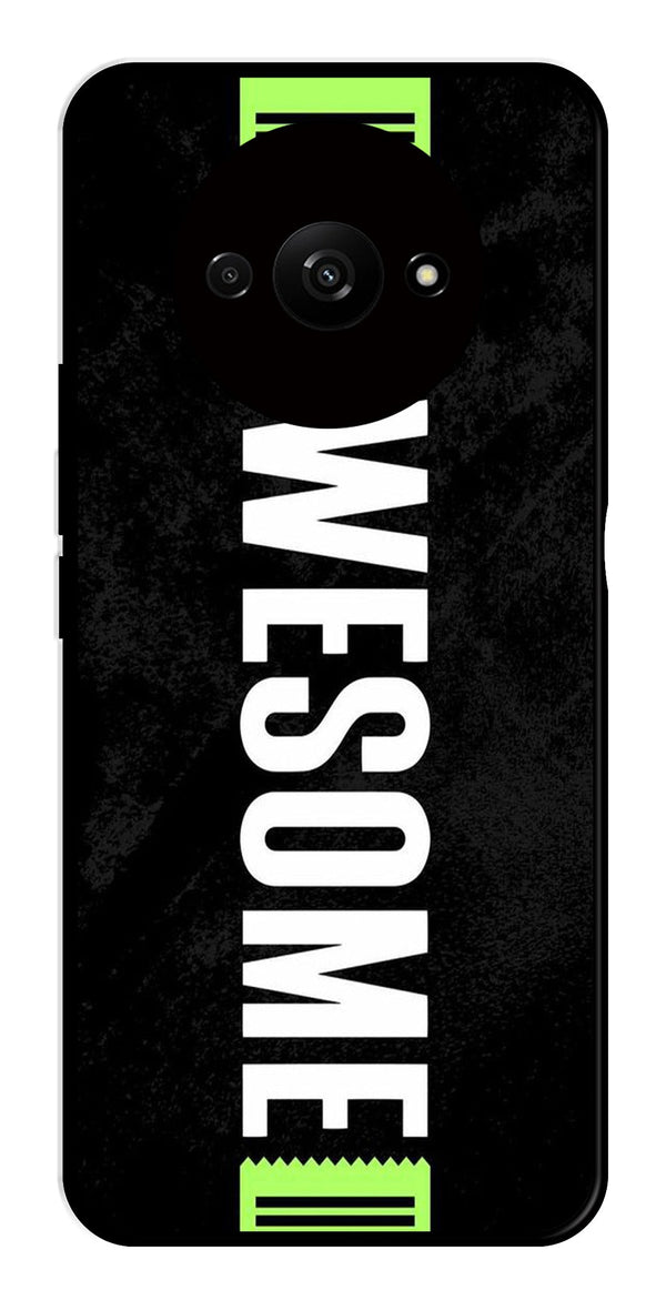 Awesome Metal Mobile Case for Redmi A3   (Design No -33)
