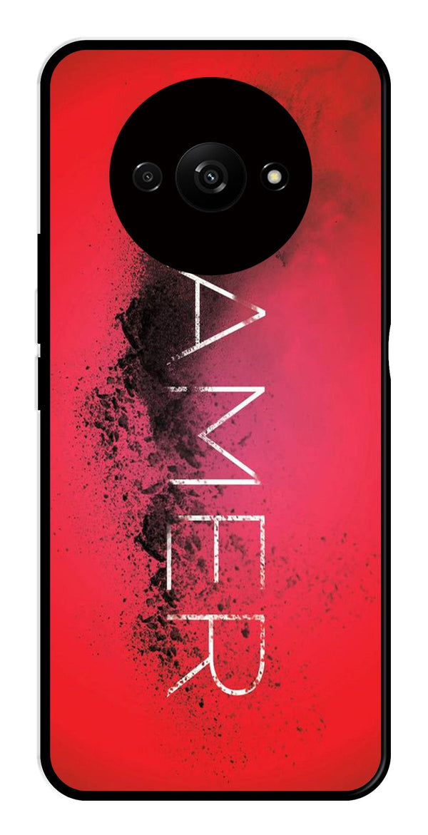 Gamer Pattern Metal Mobile Case for Redmi A3   (Design No -41)