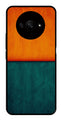 Orange Green Pattern Metal Mobile Case for Redmi A3   (Design No -45)