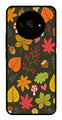 Leaves Design Metal Mobile Case for Redmi A3   (Design No -51)