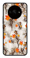 Autumn leaves Metal Mobile Case for Redmi A3   (Design No -55)