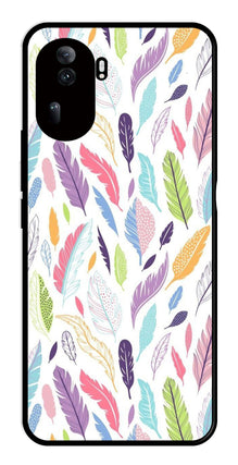 Colorful Feathers Metal Mobile Case for Oppo Reno 11 Pro 5G