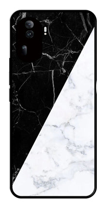 Black White Marble Design Metal Mobile Case for Oppo Reno 11 Pro 5G