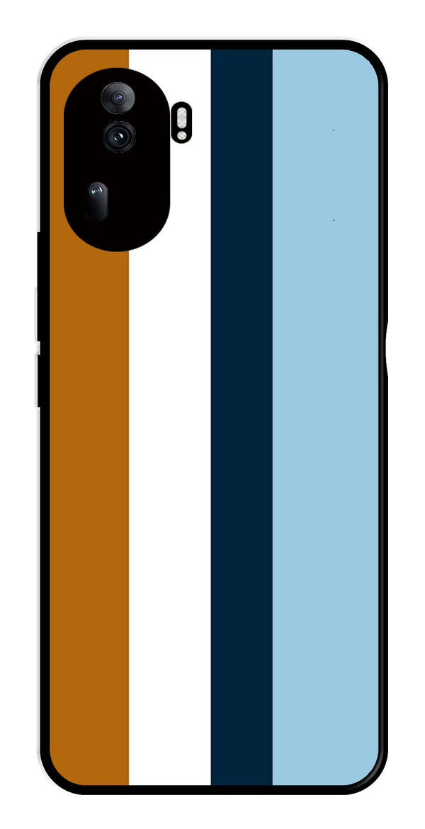 MultiColor Pattern Metal Mobile Case for Oppo Reno 11 Pro 5G   (Design No -17)