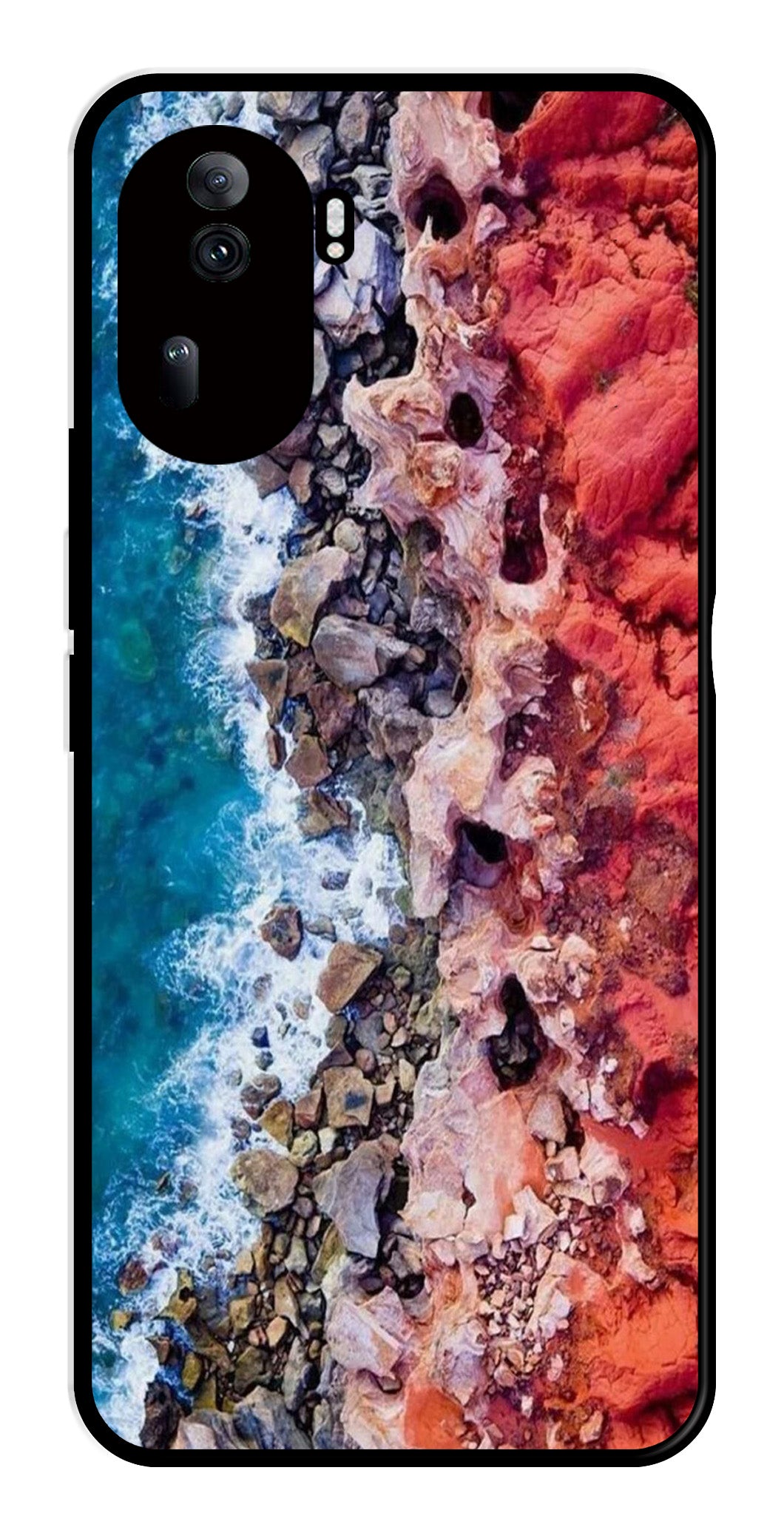 Sea Shore Metal Mobile Case for Oppo Reno 11 Pro 5G   (Design No -18)