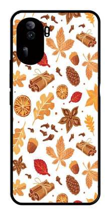 Autumn Leaf Metal Mobile Case for Oppo Reno 11 Pro 5G