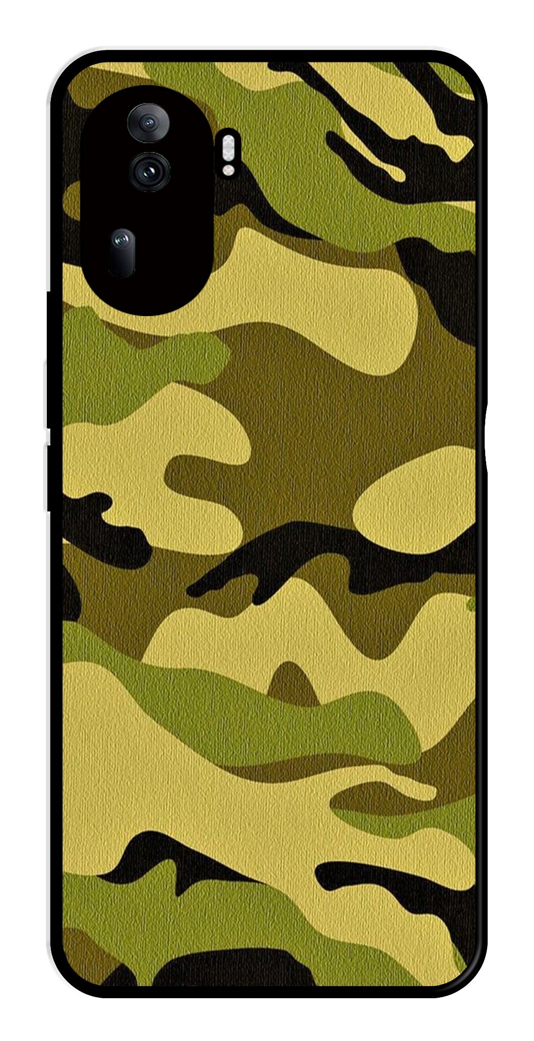 Army Pattern Metal Mobile Case for Oppo Reno 11 Pro 5G   (Design No -35)