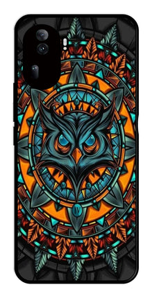 Owl Pattern Metal Mobile Case for Oppo Reno 11 Pro 5G