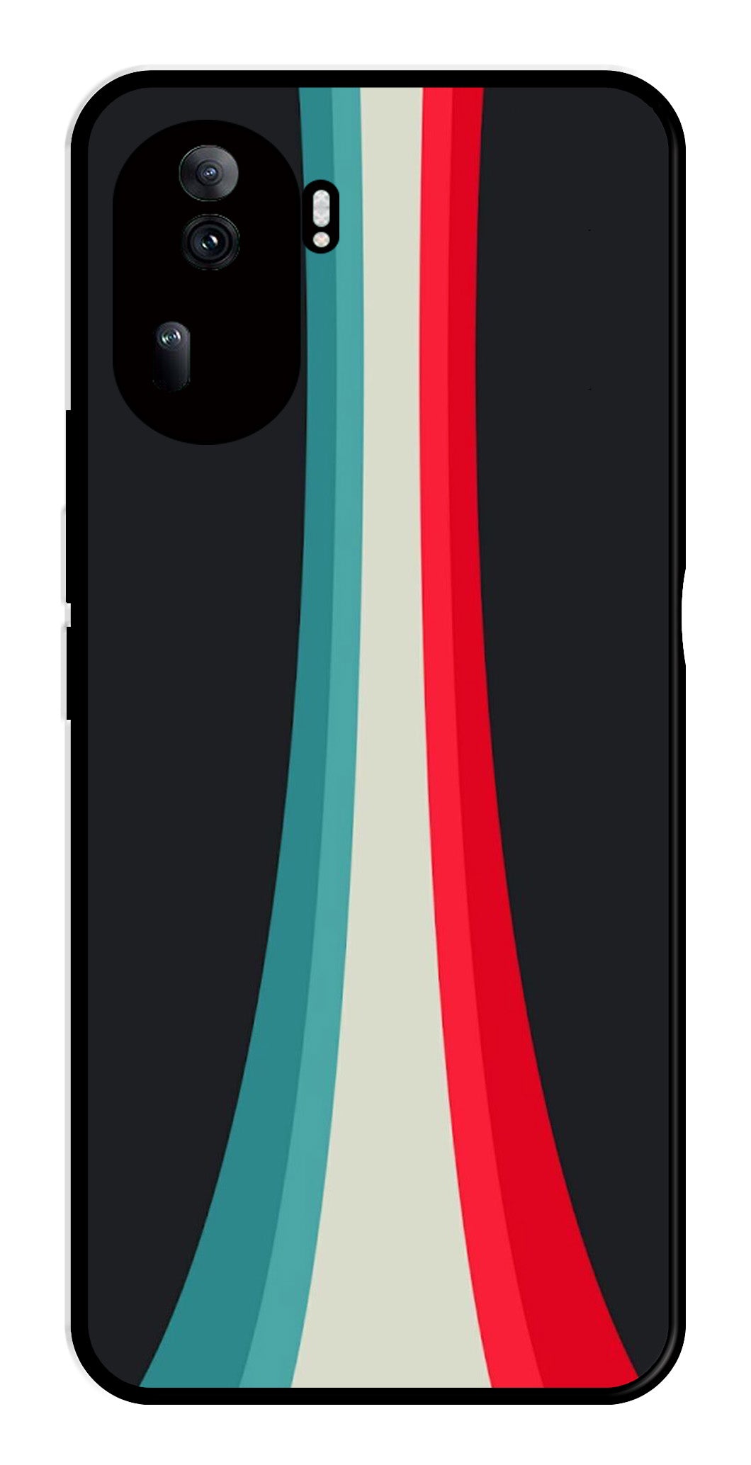 Modern Art Colorful Metal Mobile Case for Oppo Reno 11 Pro 5G   (Design No -48)