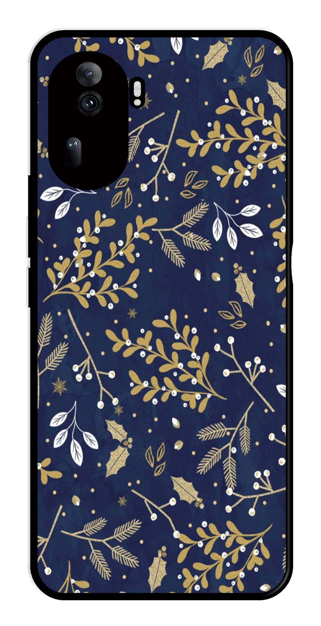 Floral Pattern  Metal Mobile Case for Oppo Reno 11 Pro 5G   (Design No -52)