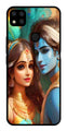 Lord Radha Krishna Metal Mobile Case for Redmi 9   (Design No -01)