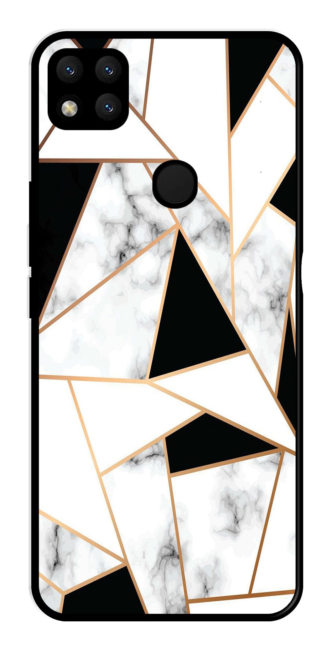 Marble Design2 Metal Mobile Case for Redmi 9   (Design No -08)