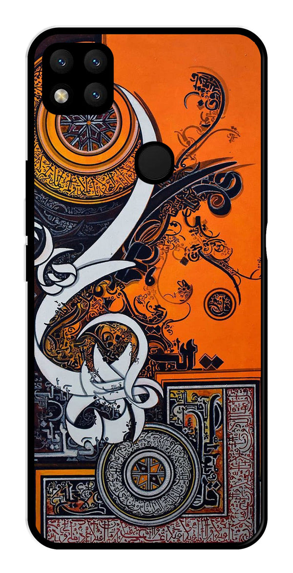 Qalander Art Metal Mobile Case for Redmi 9   (Design No -16)
