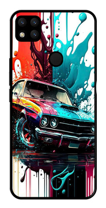 Vintage Car Metal Mobile Case for Redmi 9