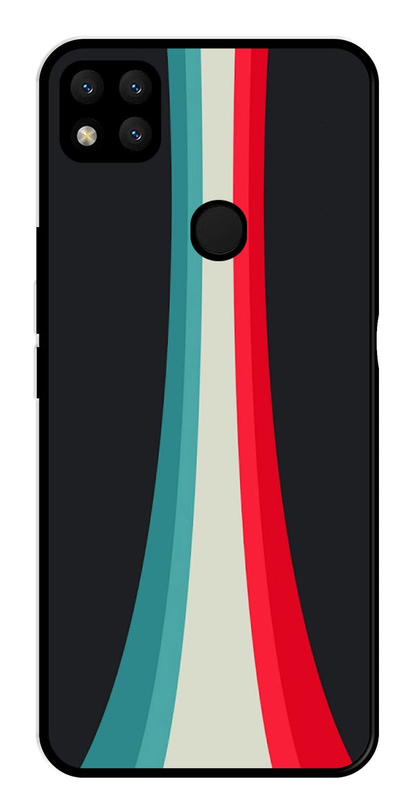 Modern Art Colorful Metal Mobile Case for Redmi 9   (Design No -48)