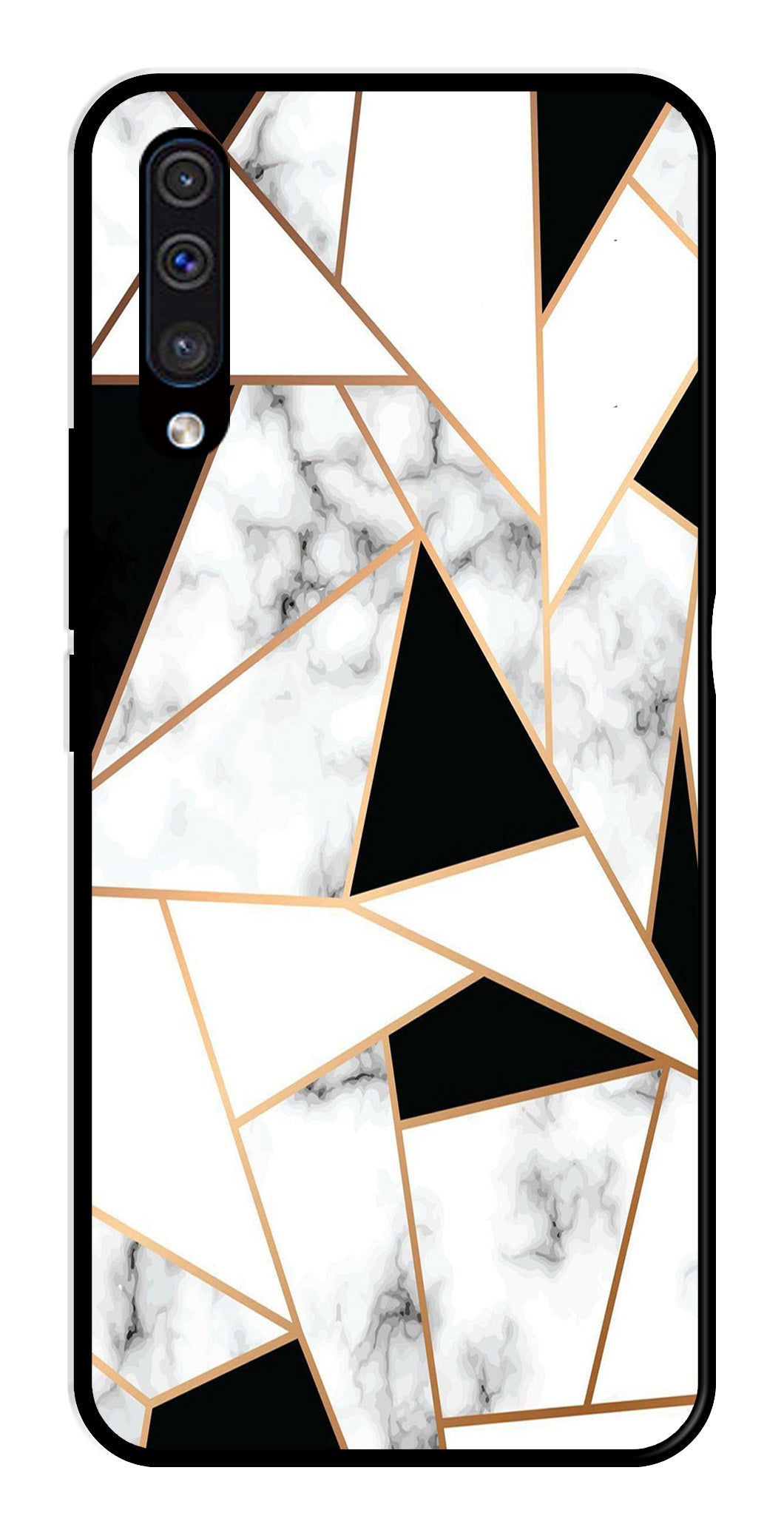 Marble Design2 Metal Mobile Case for Samsung Galaxy A50   (Design No -08)