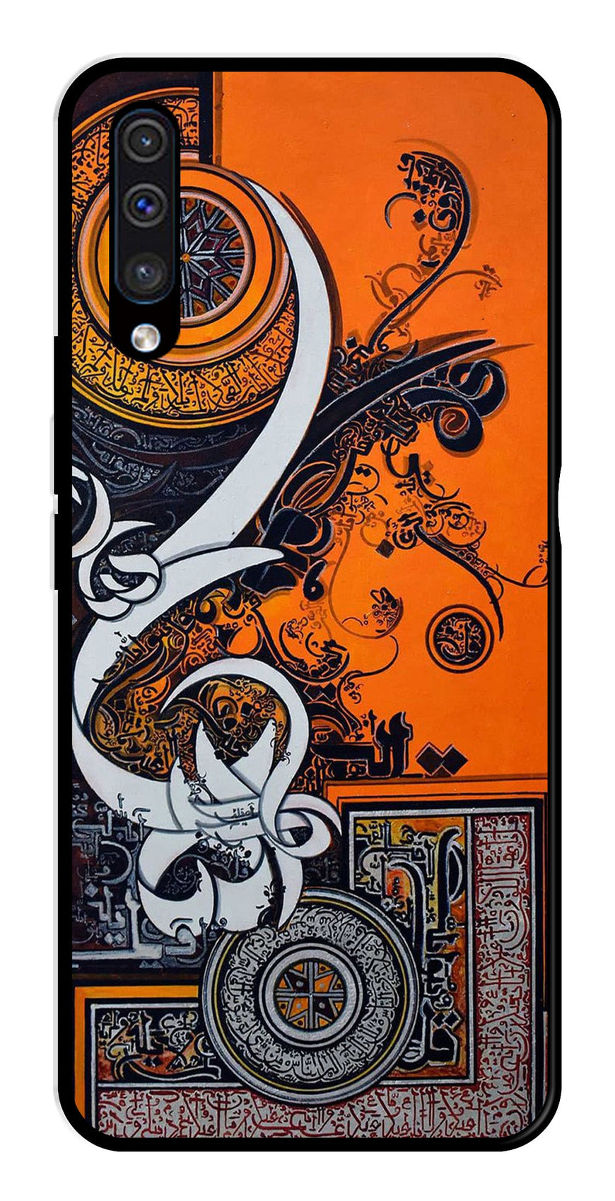 Qalander Art Metal Mobile Case for Samsung Galaxy A50   (Design No -16)