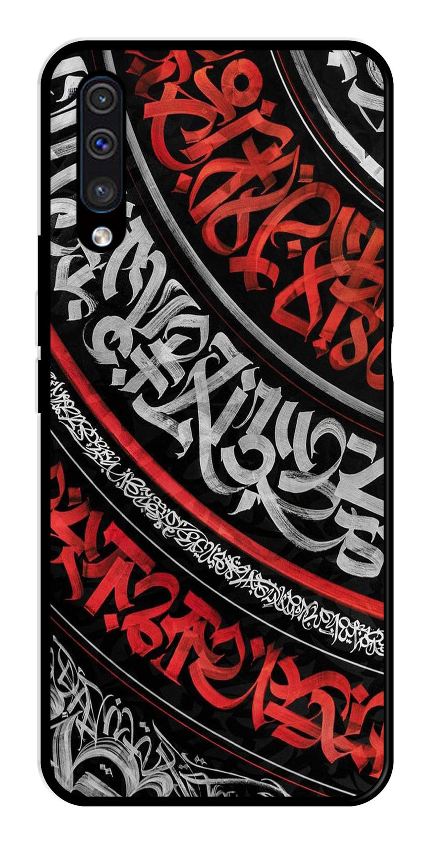 Qalander Art Metal Mobile Case for Samsung Galaxy A50   (Design No -49)