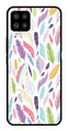 Colorful Feathers Metal Mobile Case for Samsung Galaxy F62   (Design No -06)