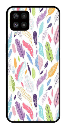Colorful Feathers Metal Mobile Case for Samsung Galaxy F62