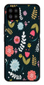 Floral Pattern2 Metal Mobile Case for Samsung Galaxy F62   (Design No -12)
