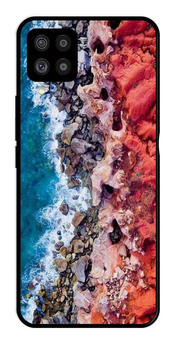 Sea Shore Metal Mobile Case for Samsung Galaxy F62   (Design No -18)