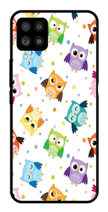 Owls Pattern Metal Mobile Case for Samsung Galaxy F62
