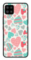 Hearts Pattern Metal Mobile Case for Samsung Galaxy F62   (Design No -22)