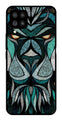 Lion Pattern Metal Mobile Case for Samsung Galaxy F62   (Design No -40)