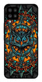 Owl Pattern Metal Mobile Case for Samsung Galaxy F62   (Design No -42)