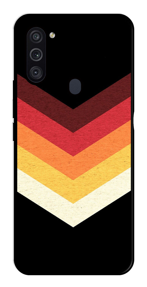 MultiColor Arrow Metal Mobile Case for Samsung Galaxy M11   (Design No -04)
