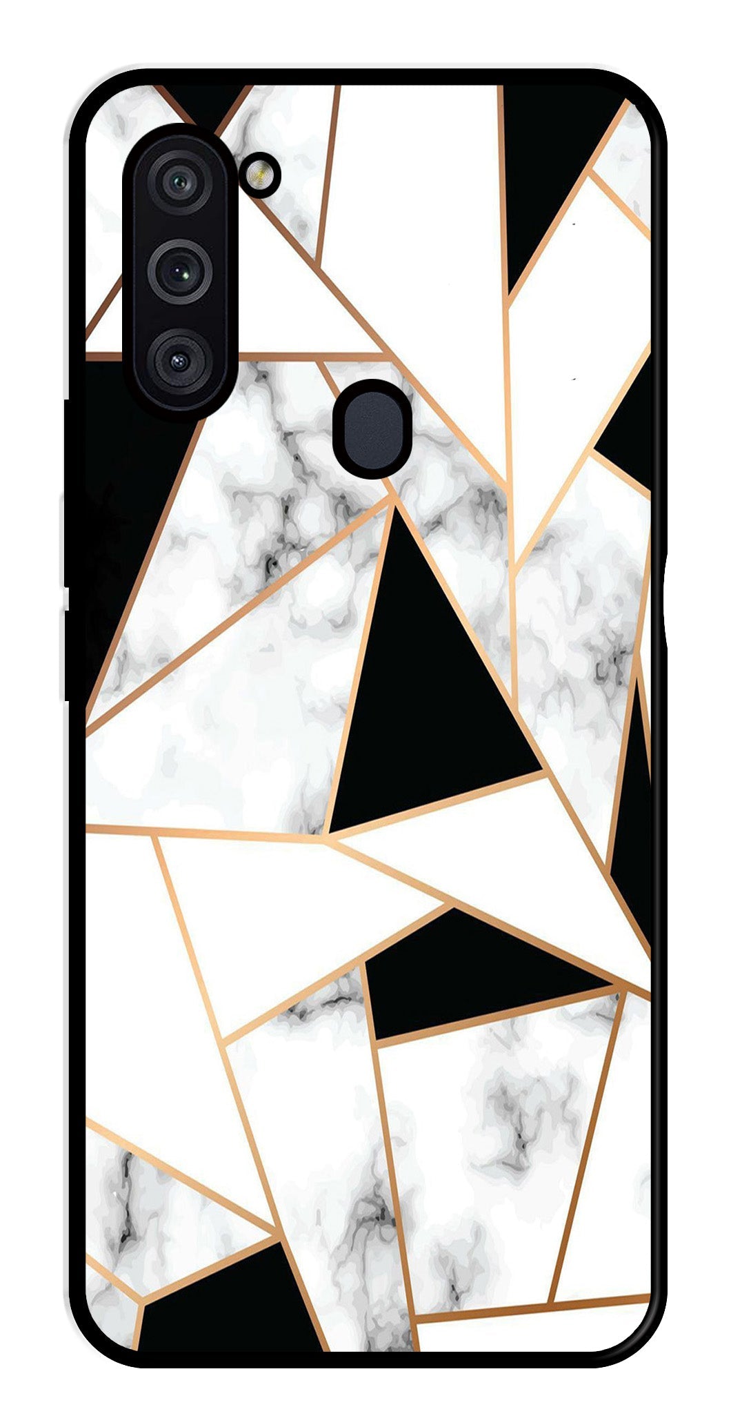 Marble Design2 Metal Mobile Case for Samsung Galaxy M11   (Design No -08)