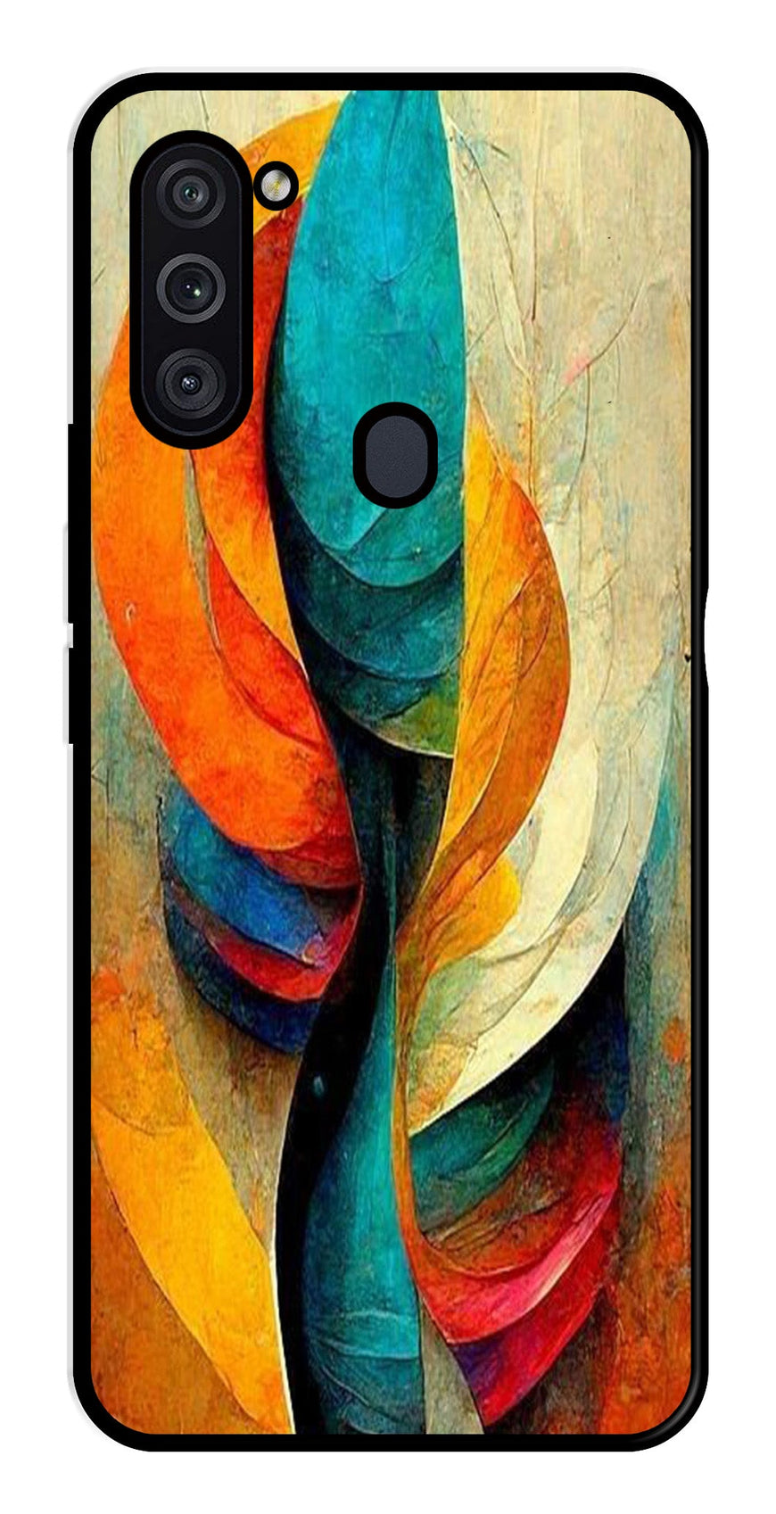 Modern Art Metal Mobile Case for Samsung Galaxy M11   (Design No -11)