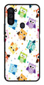Owls Pattern Metal Mobile Case for Samsung Galaxy M11   (Design No -20)