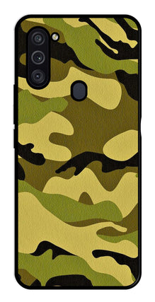 Army Pattern Metal Mobile Case for Samsung Galaxy M11