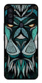Lion Pattern Metal Mobile Case for Samsung Galaxy M11   (Design No -40)