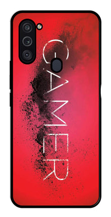 Gamer Pattern Metal Mobile Case for Samsung Galaxy M11