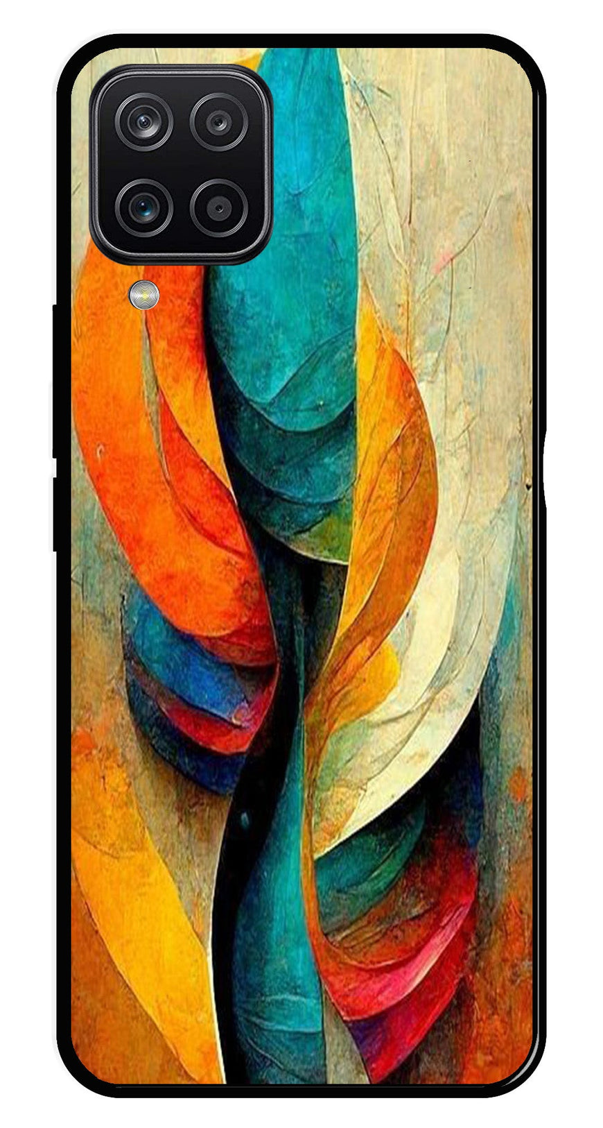 Modern Art Metal Mobile Case for Samsung Galaxy M12   (Design No -11)