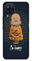 Be Happy Metal Mobile Case for Samsung Galaxy M12   (Design No -27)