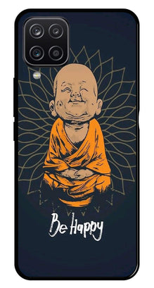 Be Happy Metal Mobile Case for Samsung Galaxy M12