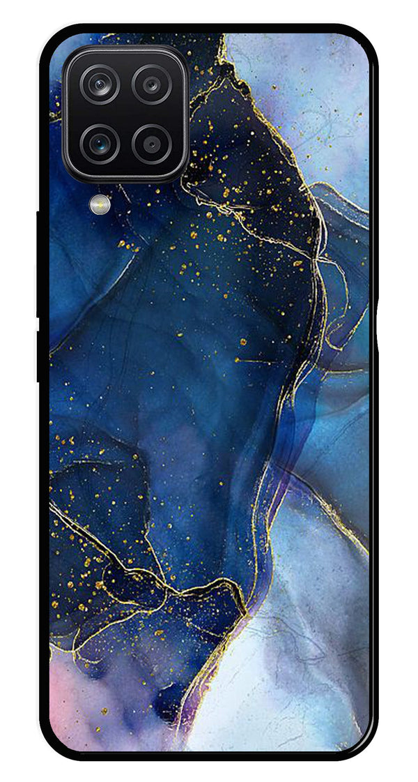 Blue Marble Metal Mobile Case for Samsung Galaxy M12   (Design No -34)